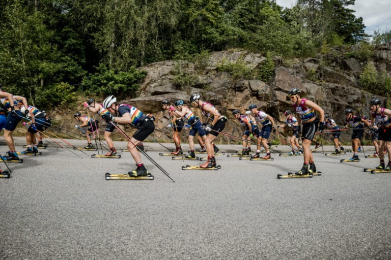 roller skiing