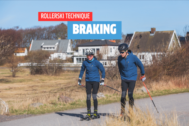 Braking on roller skis – Important tips for safer skiing