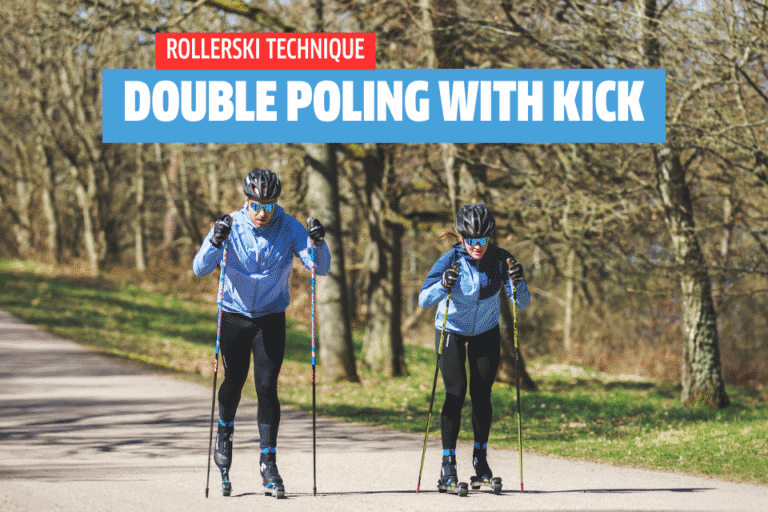How to master double poling with kick – Tips for better roller ski technique