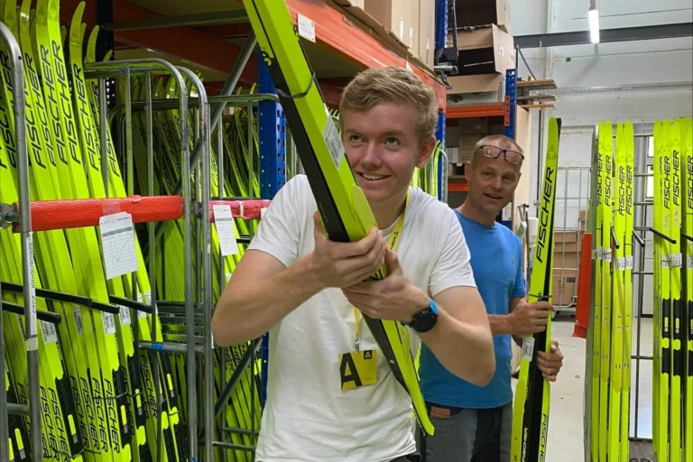 waxing skis