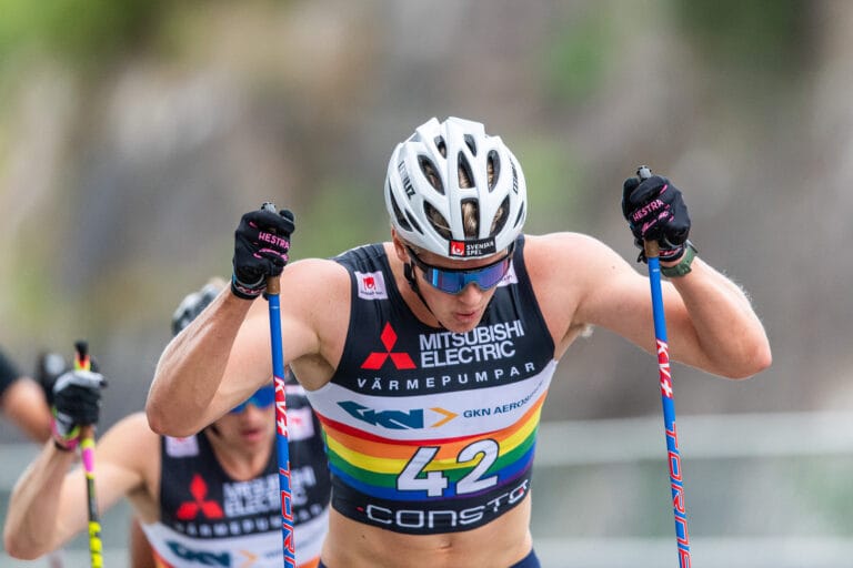 Anger roller skis